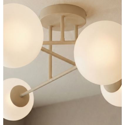 Felületre szerelhető csillár ROMA 6xE14/10W/230V bézs