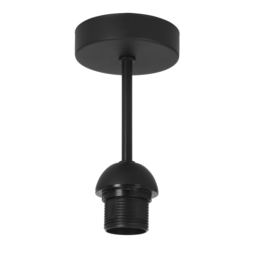 Felületre szerelhető csillár SARTA 1xE27/60W/230V, átm. 45 cm, fekete/juta