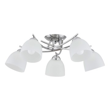 Felületre szerelhető csillár SEVA 5xE27/15W/230V fényezett króm