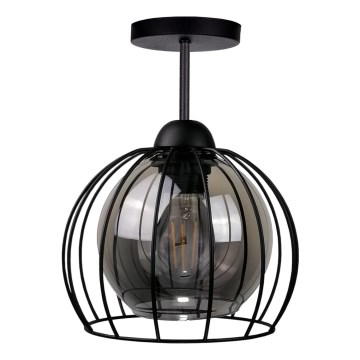 Felületre szerelhető csillár  SOLO BLACK 1xE27/60W/230V fekete/füstös