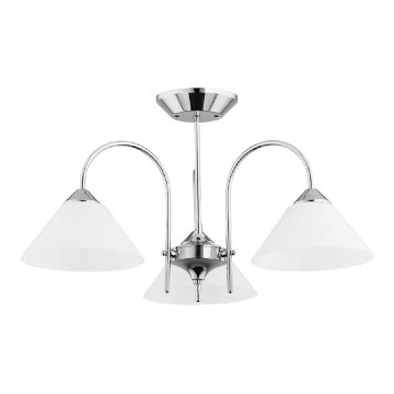 Felületre szerelhető csillár TAPER 3xE27/15W/230V, fényes króm