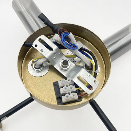 Felületre szerelhető csillár TESSA 4xG9/5W/230V sárgaréz/füstös fekete