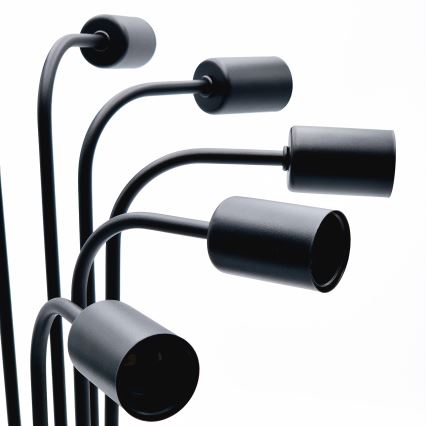 Felületre szerelhető csillár  TRINITY 10xE27/15W/230V fekete