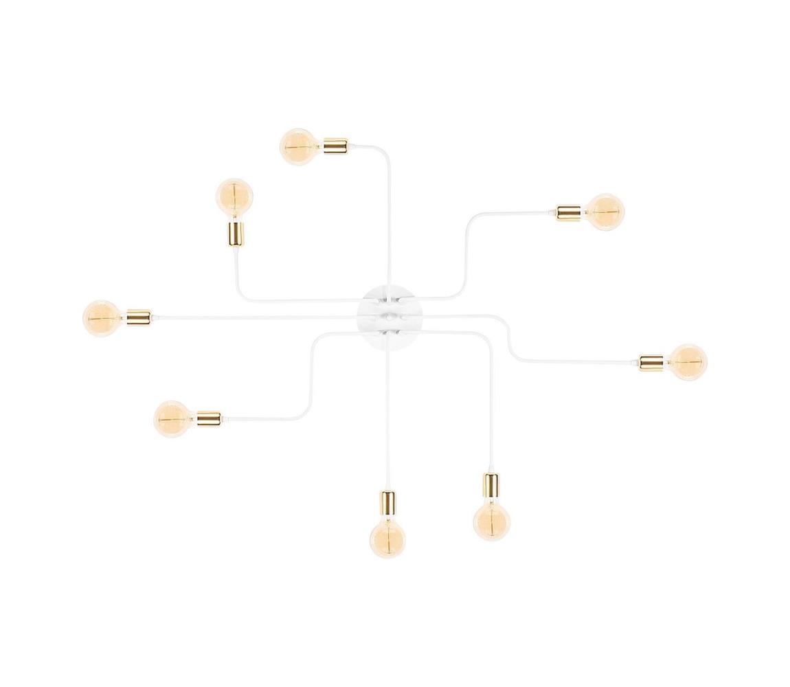 Felületre szerelhető csillár TRUVA 8xE27/40W/230V fehér/arany 525NOR1322