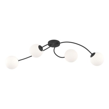 Felületre szerelhető csillár  VIBRA 4xE14/10W/230V fekete/fehér