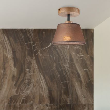 Felületre szerelhető lámpa  NTONIO 1xE14/40W/230V barna