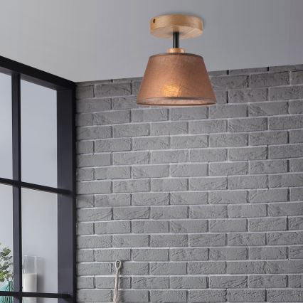 Felületre szerelhető lámpa  NTONIO 1xE14/40W/230V barna