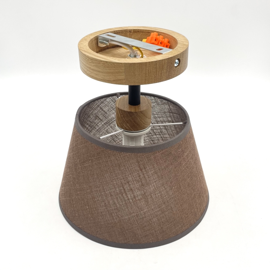 Felületre szerelhető lámpa  NTONIO 1xE14/40W/230V barna