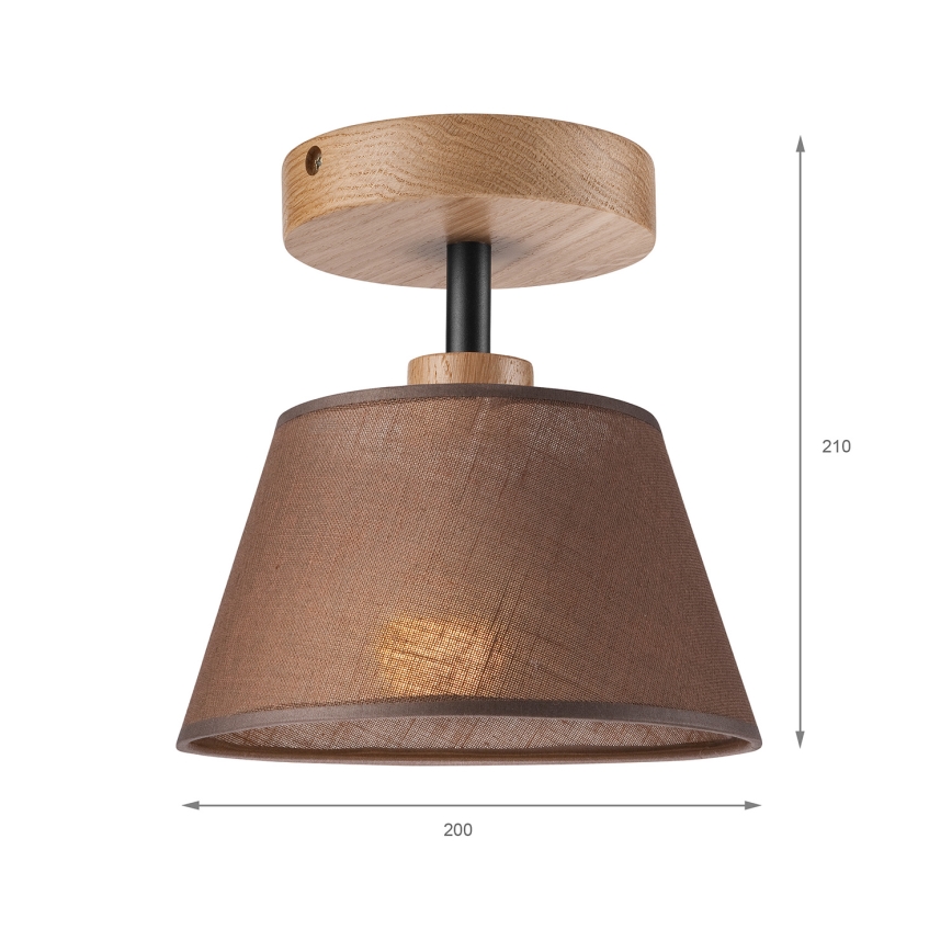 Felületre szerelhető lámpa  NTONIO 1xE14/40W/230V barna