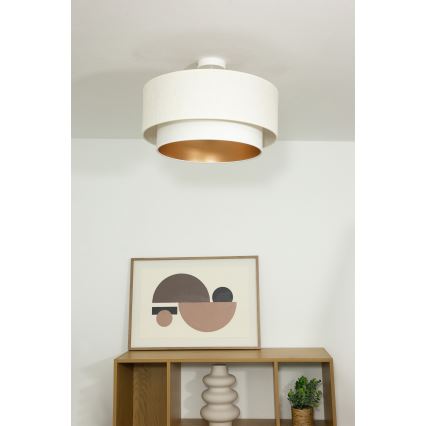 Felületre szerelhető mennyezeti lámpa NATIA 1xE27/60W/230V, átmérő 45 cm, fehér