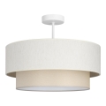 Felületre szerelhető NATIA csillár, 1xE27/60W/230V, átm. 45 cm, krémszínű
