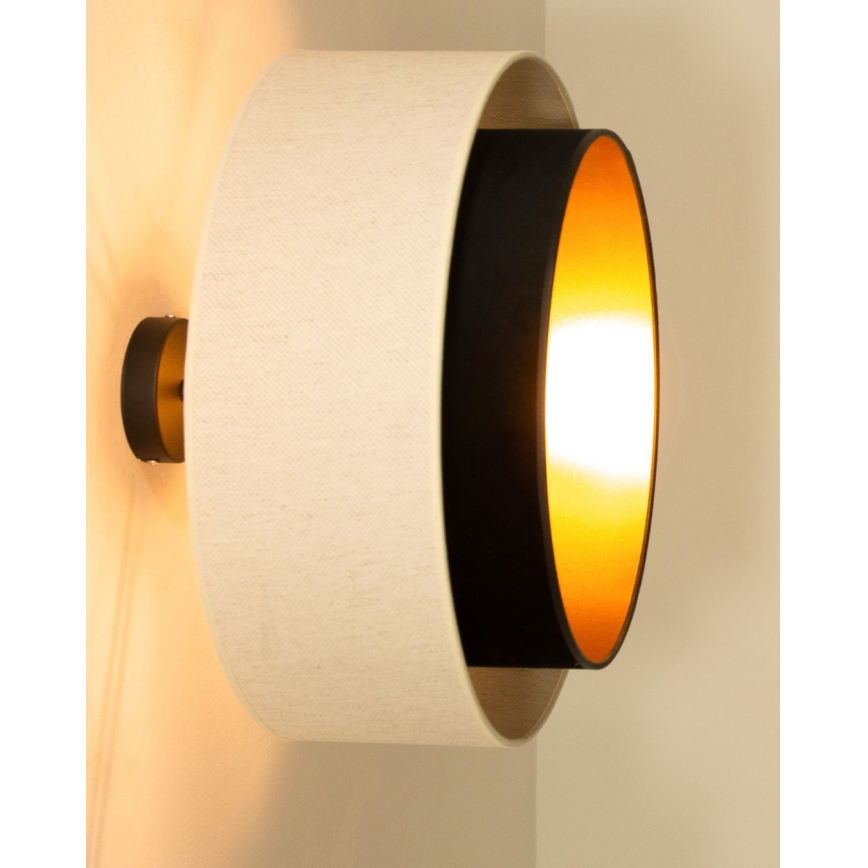 Felületre szerelhető NATIA csillár 1xE27/60W/230V Ø45 cm fehér/fekete