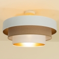 Felületre szerelhető WENTA csillár 1xE27/60W/230V Ø 50 cm fehér/barna