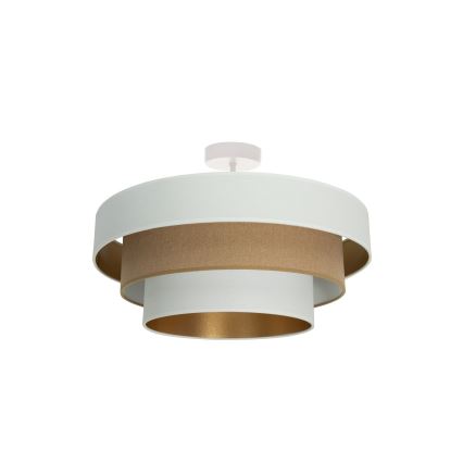 Felületre szerelhető WENTA csillár 1xE27/60W/230V Ø 50 cm fehér/barna