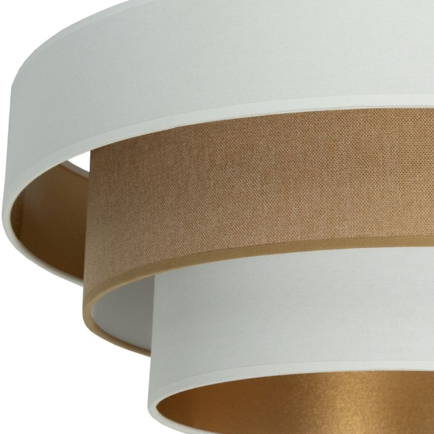 Felületre szerelhető WENTA csillár 1xE27/60W/230V Ø 50 cm fehér/barna