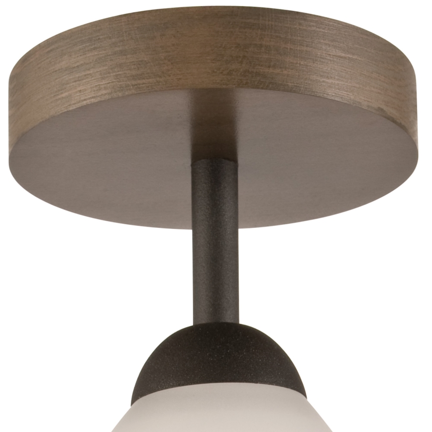 Felületre szerelt csillár 1xE27/60W/230V bükk