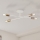 Felületre szerelt csillár CAMBRIDGE 4xE27/15W/230V sárgaréz/fehér