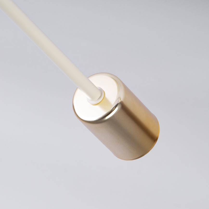 Felületre szerelt csillár CAMBRIDGE 4xE27/15W/230V sárgaréz/fehér