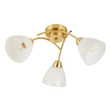 Felületre szerelt csillár CLARA 3xE27/15W/230V arany