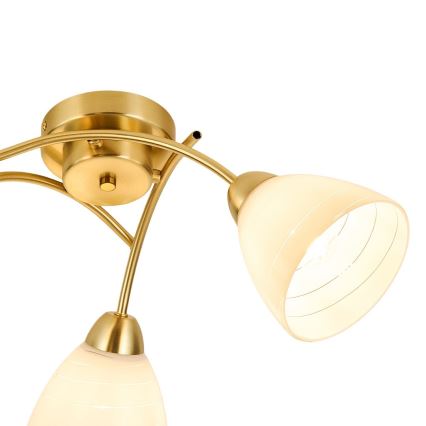 Felületre szerelt csillár CLARA 3xE27/15W/230V arany