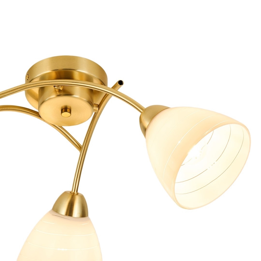 Felületre szerelt csillár CLARA 3xE27/15W/230V arany