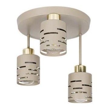 Felületre szerelt csillár ELEN 3xE27/35W/230V bézs/arany