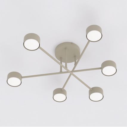 Felületre szerelt csillár HALO 6xGX53/10W/230V bézs