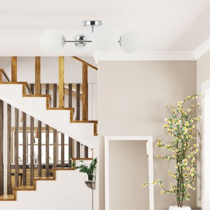 Felületre szerelt csillár MADDIE 4xE14/5W/230V fényes króm