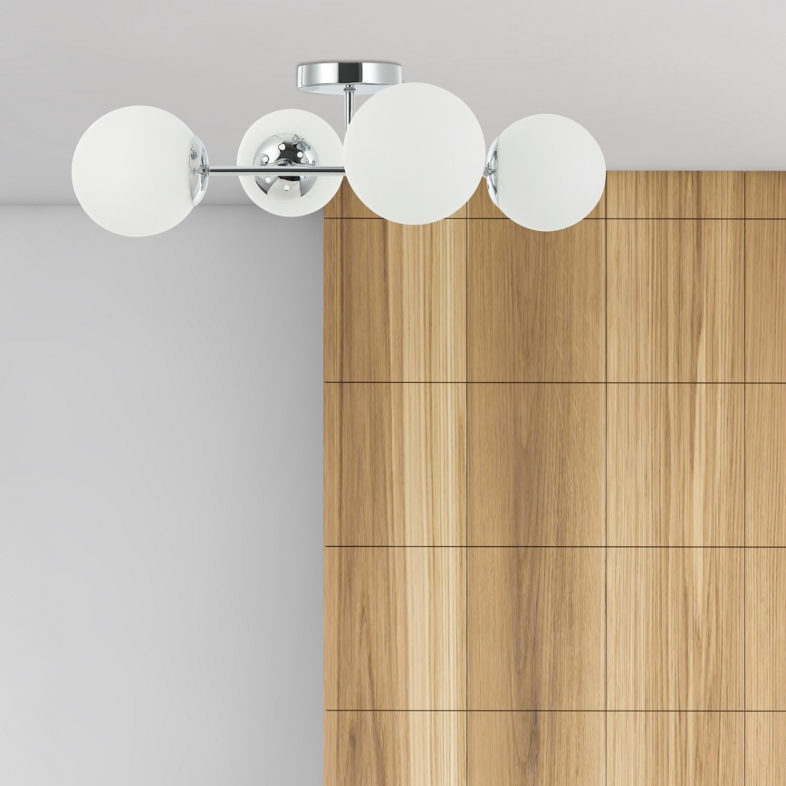 Felületre szerelt csillár MADDIE 4xE14/5W/230V fényes króm