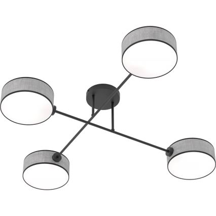 Felületre szerelt csillár MAGA 4xE14/10W/230V szürke