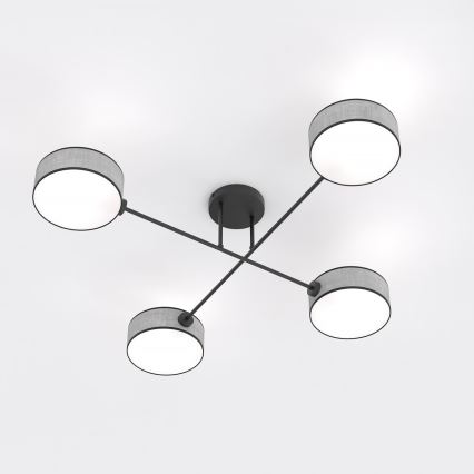 Felületre szerelt csillár MAGA 4xE14/10W/230V szürke