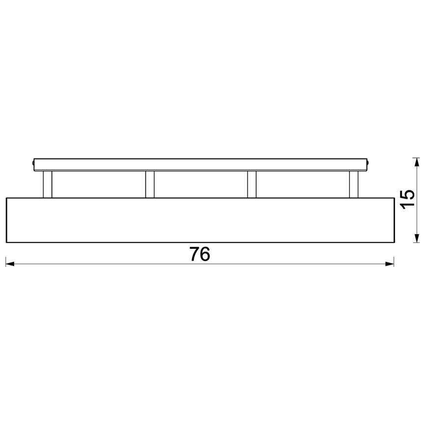 Felületre szerelt csillár MAISON 4xGU10/8W/230V tölgy