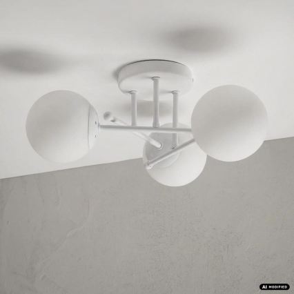 Felületre szerelt csillár MALENA 3xE14/5W/230V fehér