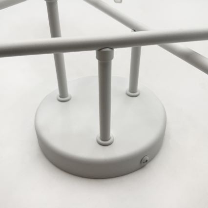 Felületre szerelt csillár MALENA 6xE14/5W/230V fehér/átlátszó