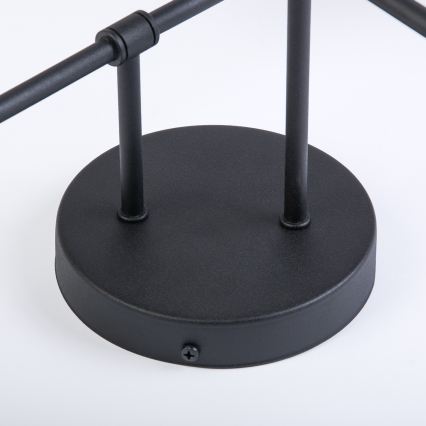 Felületre szerelt csillár OBSIDIAN 4xG9/10W/230V fekete/füstszürke