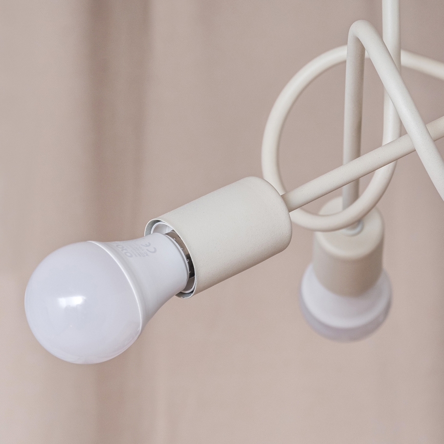 Felületre szerelt csillár OXFORD 3xE27/15W/230V krémszínű