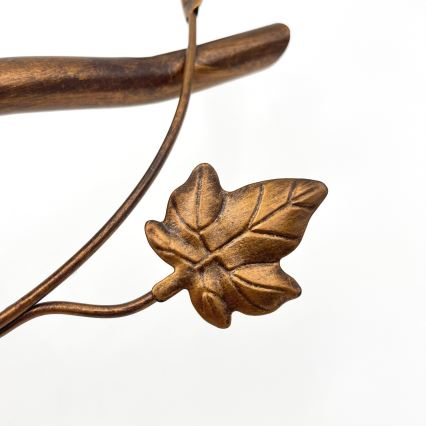 Felületre szerelt csillár ROZETA 4xE14/40W/230V bronz