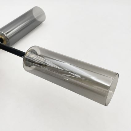 Felületre szerelt csillár TESSA 4xG9/8W/230V sárgaréz/füstfekete