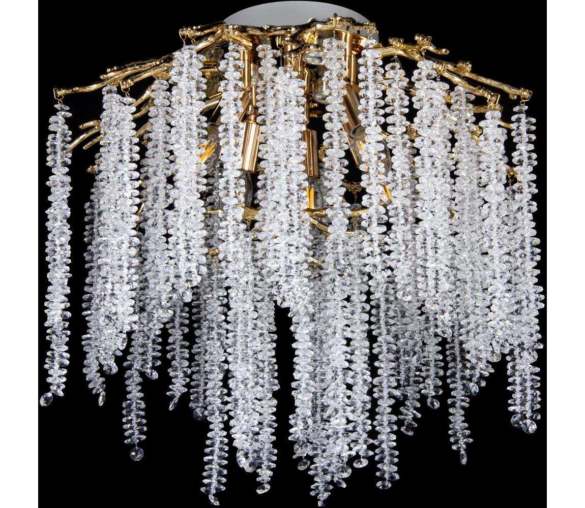 Felületre szerelt mennyezeti csillár 6xE14/60W/230V + 3xLED/3W Ø54 cm arany P