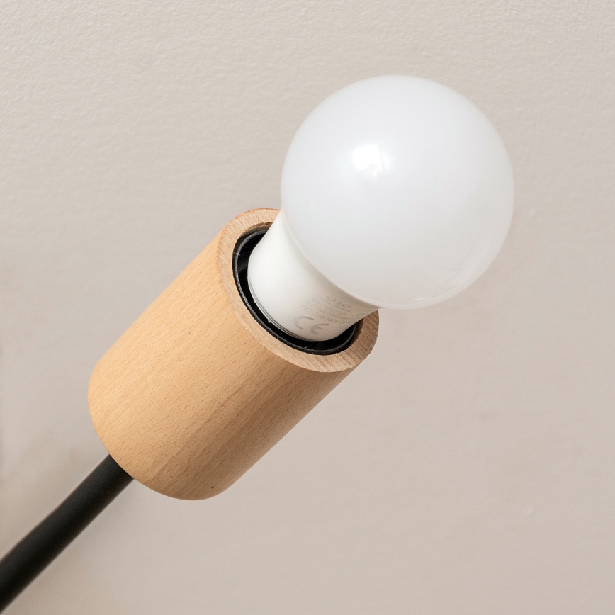 Felületre szerelt mennyezeti csillár CAMBRIDGE 4xE27/15W/230V fenyő