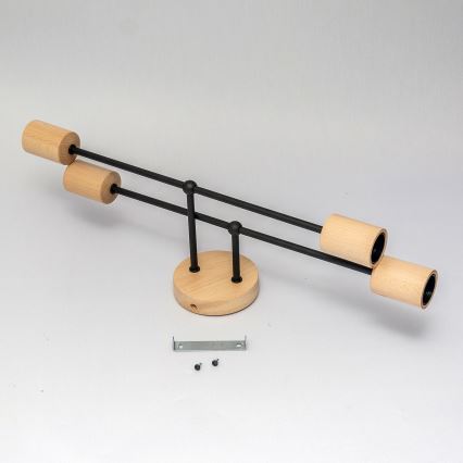 Felületre szerelt mennyezeti csillár CAMBRIDGE 4xE27/15W/230V fenyő