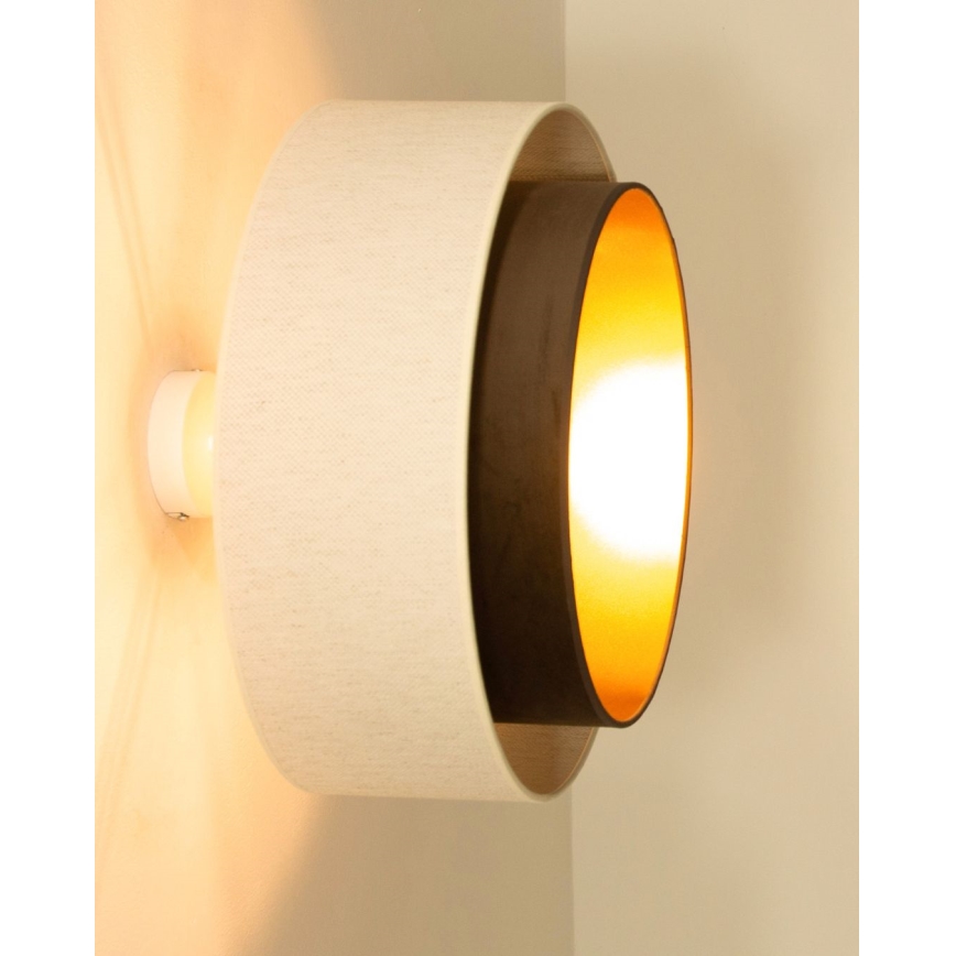 Felületre szerelt NATIA csillár 1xE27/60W/230V Ø45 cm fehér/barna