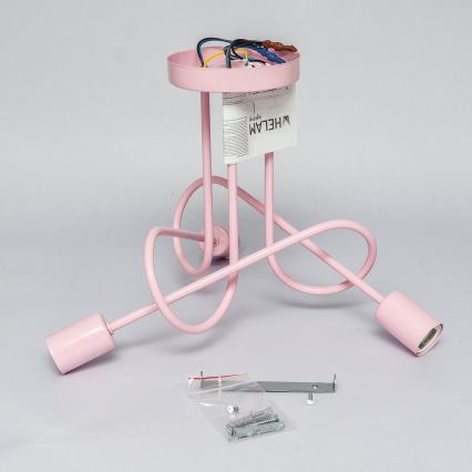 Felületre szerelt OXFORD csillár 3xE27/15W/230V rózsaszín