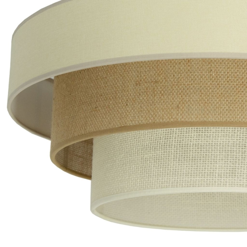 Felületre szerelt WENTA csillár 1xE27/60W/230V, átm. 50 cm, bézs/juta