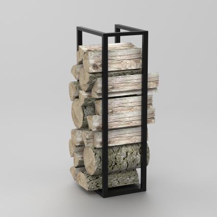 Fém állvány fához 100x30 cm fekete