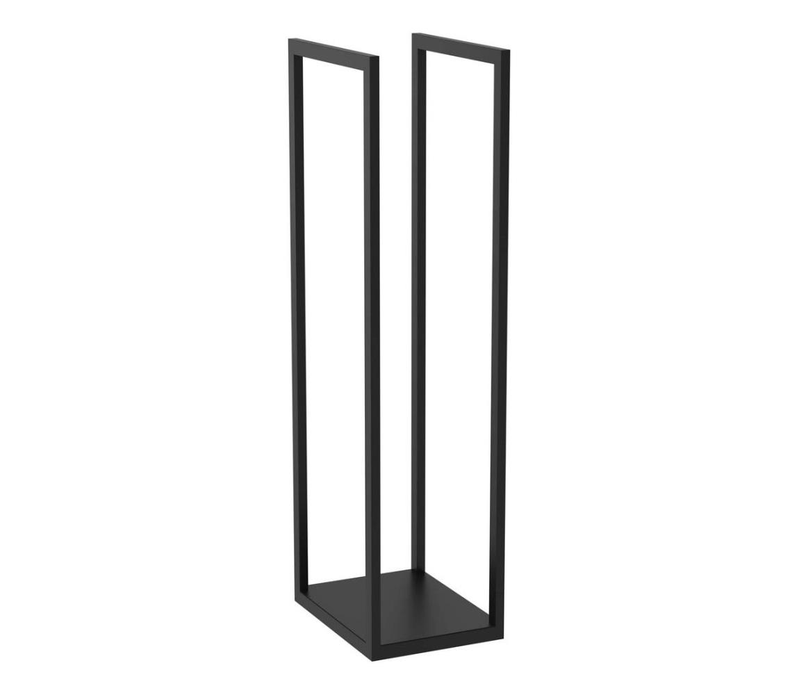 Fém állvány fához 120x40 cm fekete 9897