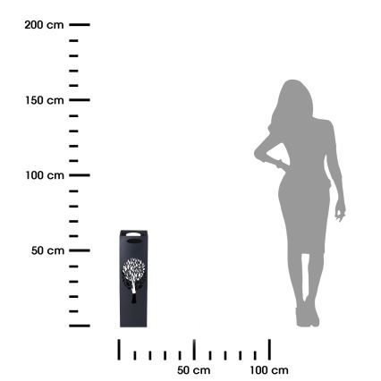 Fém esernyőtartó INDUSTRIAL 60x21 cm fekete