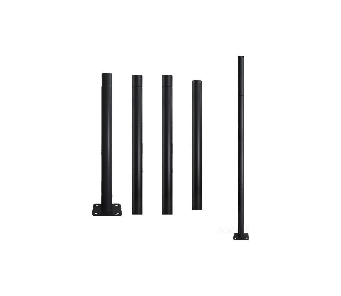 Fém oszloprúd BASE kültéri világításhoz, 4 m, Ø 60 mm, fekete 003692