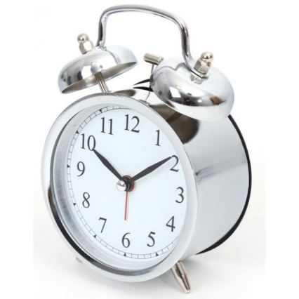 Fém retro ébresztőóra 1xAA
