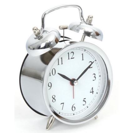 Fém retro ébresztőóra 1xAA